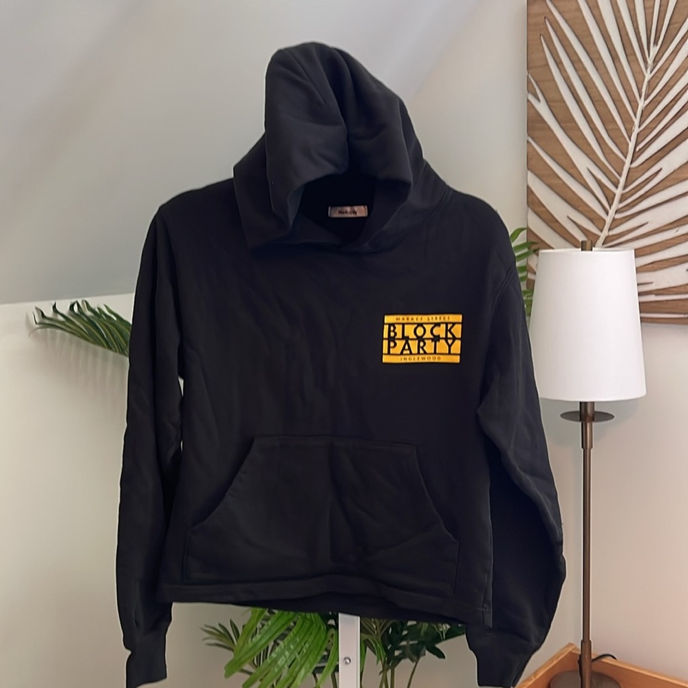 Madhappy‎ Hoodie Block Party Insecure Inglewood Black Sweatshirt XS